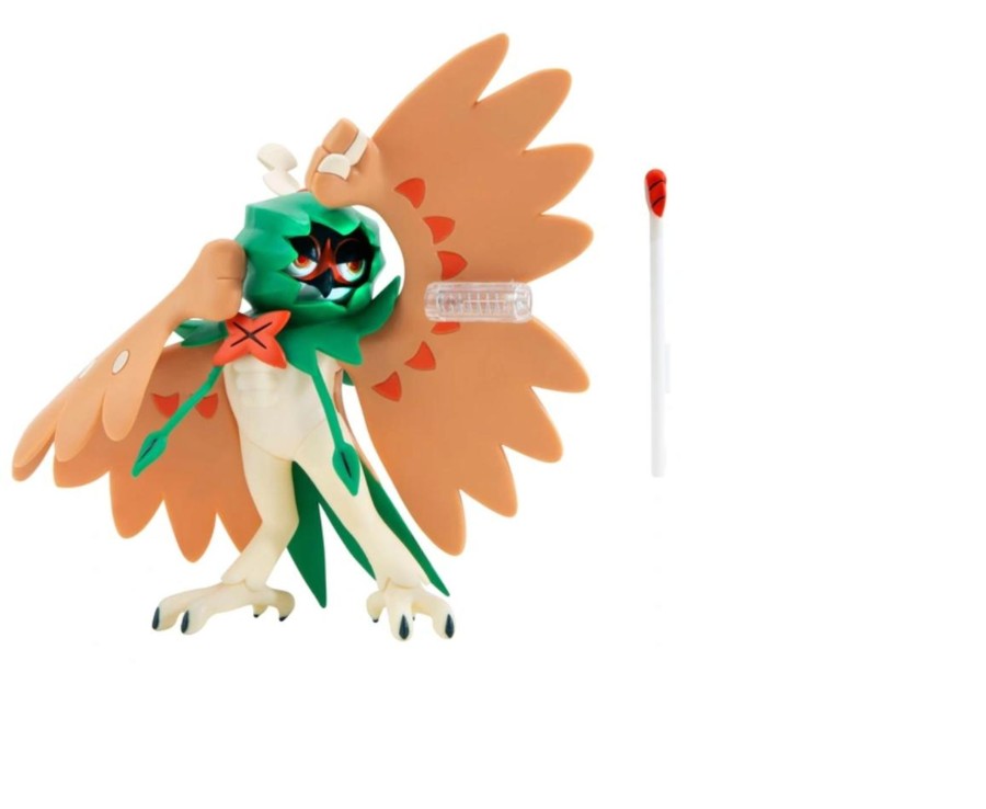 Toys Ken Black Toys | Pokemon 4.5-Inch Decidueye Battle Figure With Arrow Launcher