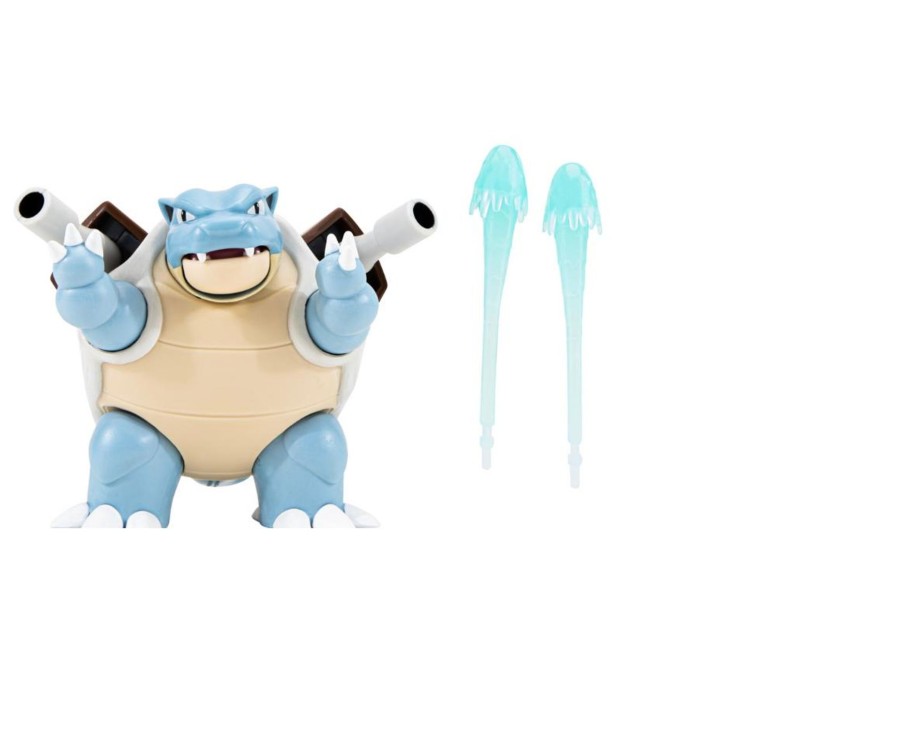 Toys Ken Black Toys | Pokemon 4.5-Inch Blastoise Battle Figure With Water Missile Cannon