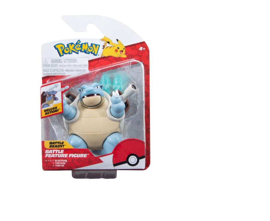 Toys Ken Black Toys | Pokemon 4.5-Inch Blastoise Battle Figure With Water Missile Cannon