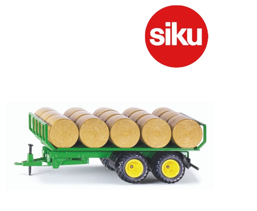 Toys Ken Black Toys | Siku 1:32 Trailer With Round Bales 2891