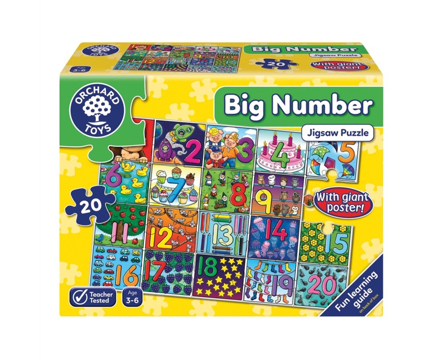 Learning & Education Ken Black Toys | Big Number Jigsaw