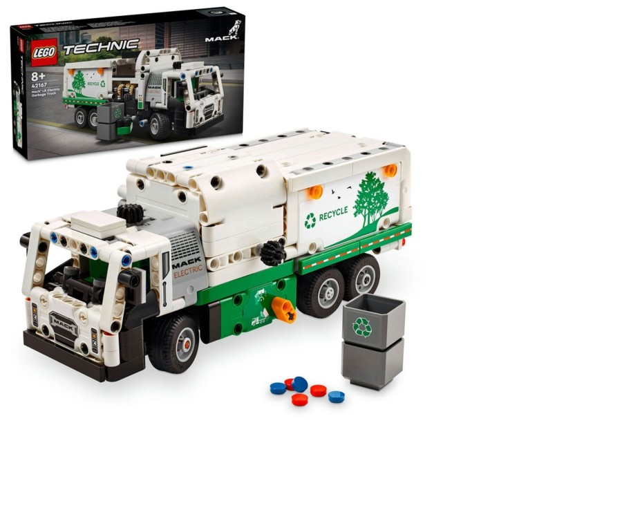 Toys Ken Black Toys | Lego® Technic Mack® Lr Electric Garbage Truck 42167