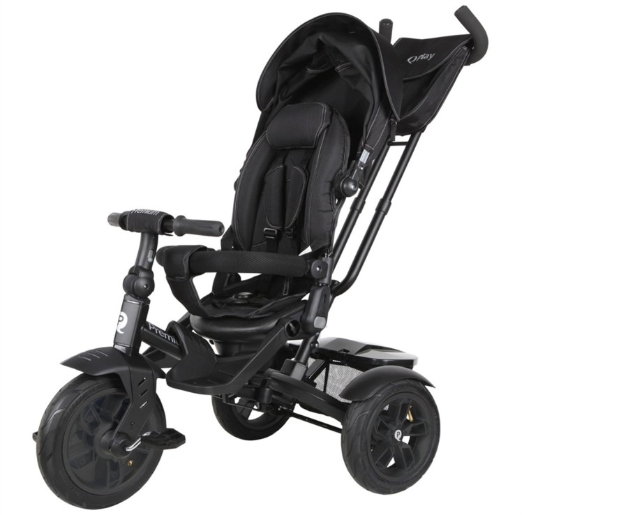 Outdoor Ken Black Toys | Q Play Premium 6-In-1 Trike Black