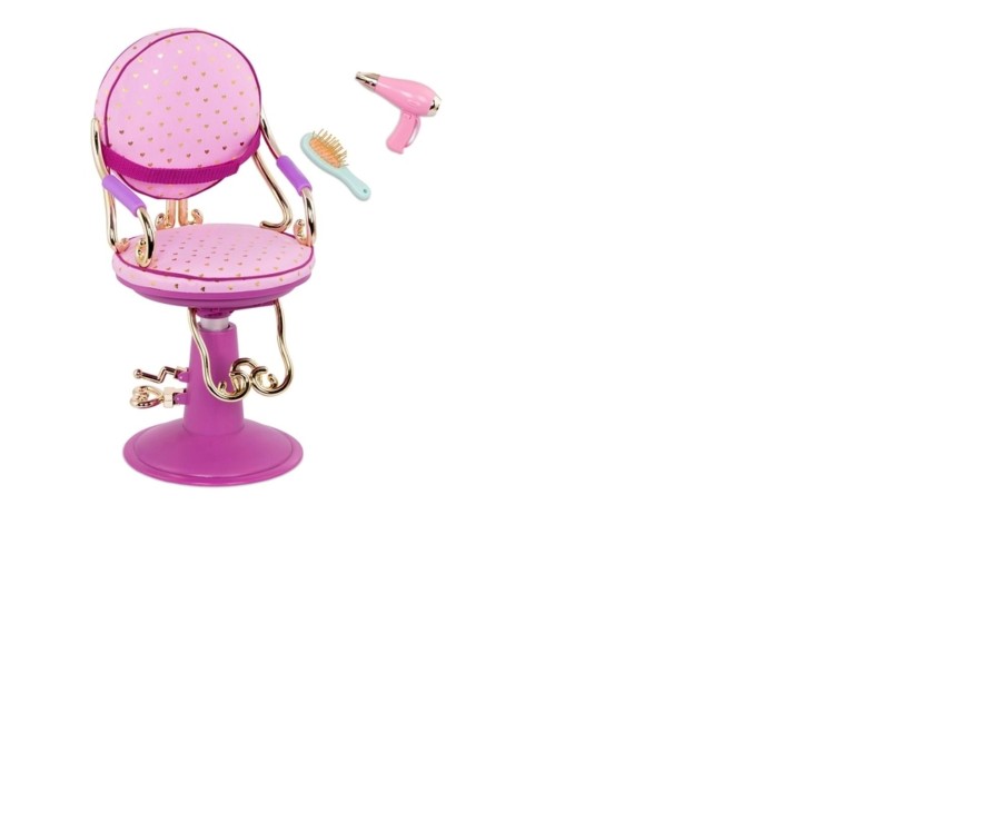 Toys Ken Black Toys | Our Generation Sitting Pretty Salon Chair Set