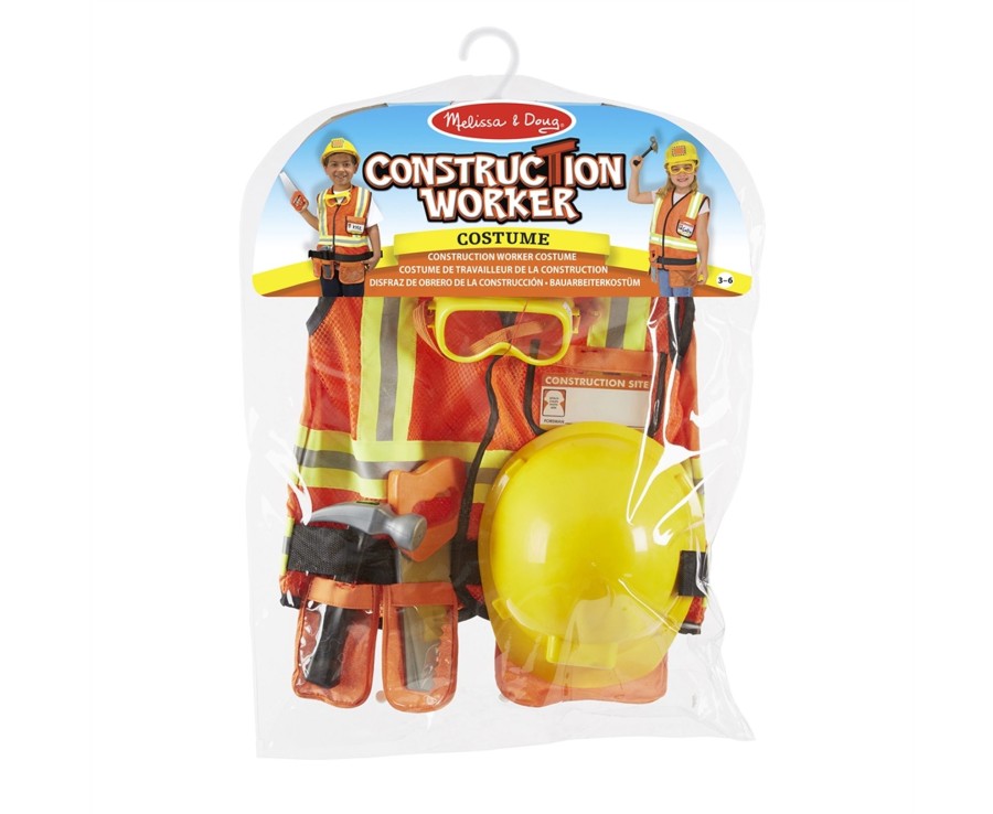 Learning & Education Ken Black Toys | Melissa & Doug Construction Work Costume Set