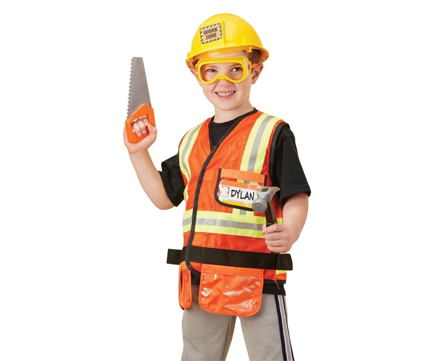 Learning & Education Ken Black Toys | Melissa & Doug Construction Work Costume Set