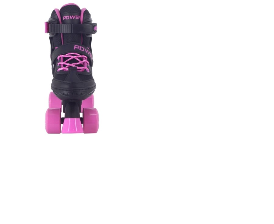 Outdoor Ken Black Toys | Adjustable Quad Skate Pink Black 3-5