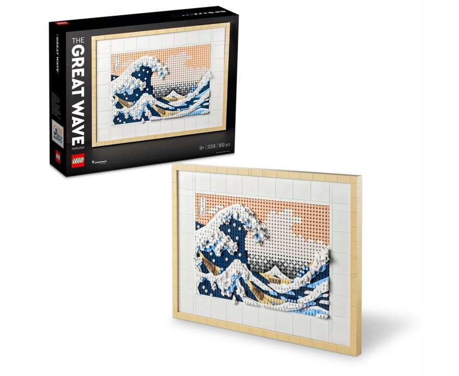 Toys Ken Black Toys | Lego Art 31208 Hokusai The Great Wave Craft Set