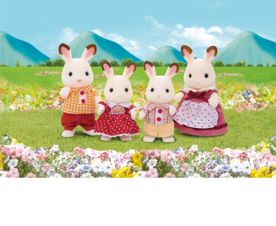 Toys Ken Black Toys | Sylvanian Chocolate Rabbit Family