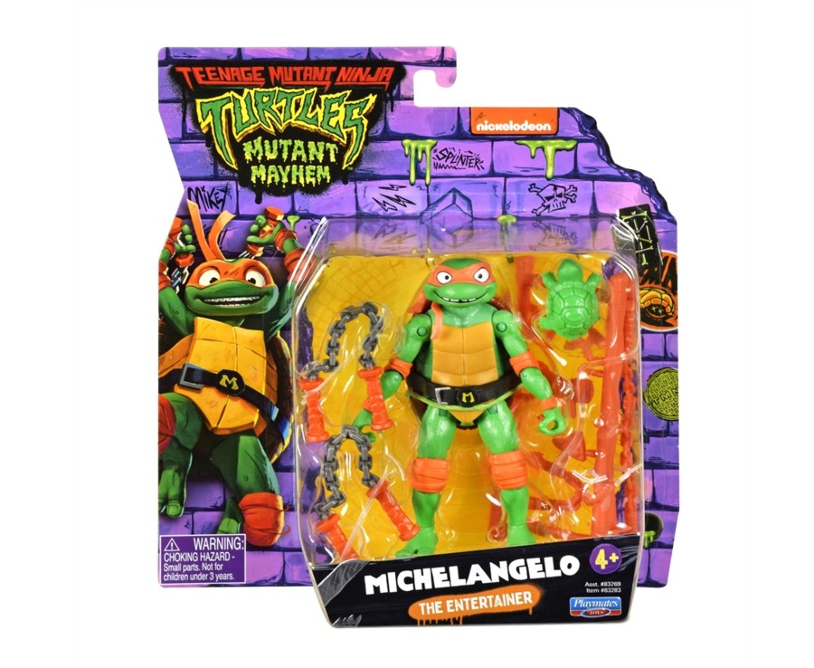 Toys Ken Black Toys | Tmnt Mutant Mayhem Basic Figure - Michelangelo