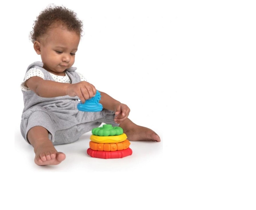 Baby Ken Black Toys | Baby Einstein Stack & Teethe Multi-Textured Teether Toy