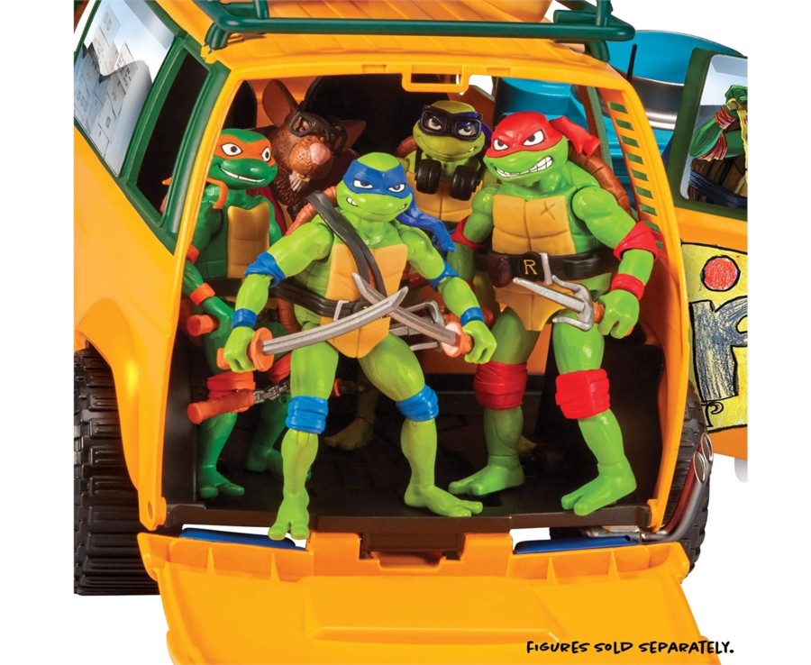 Toys Ken Black Toys | Tmnt Mutant Mayhem Pizza Fire Delivery Van