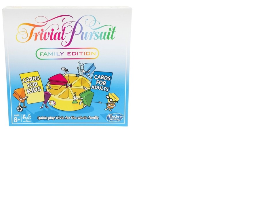 Learning & Education Ken Black Toys | Trivial Pursuit Family Edition Board Game Family Game Night Trivia Ages 8 And Up