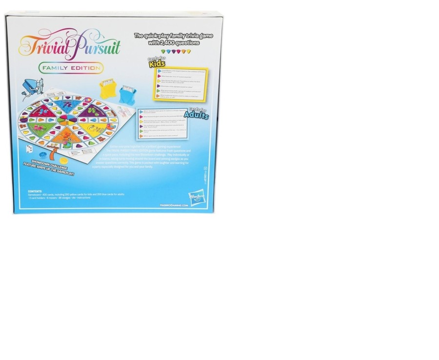 Learning & Education Ken Black Toys | Trivial Pursuit Family Edition Board Game Family Game Night Trivia Ages 8 And Up