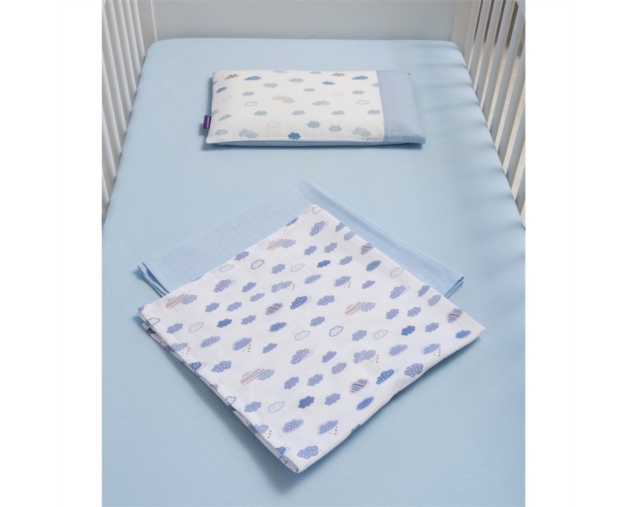 Baby Ken Black Toys | Cot Fitted Sheets 100% Jersey Cotton 60 X 120 X 12 Cm - Blue 2 Pack