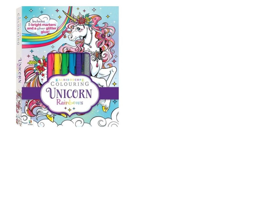 Learning & Education Ken Black Toys | Kaleidoscope Colouring Book: Unicorn Rainbows