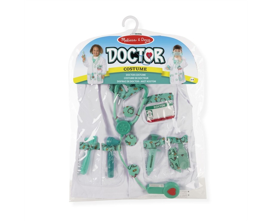 Learning & Education Ken Black Toys | Melissa & Doug Doctor Dress Up Costume Set