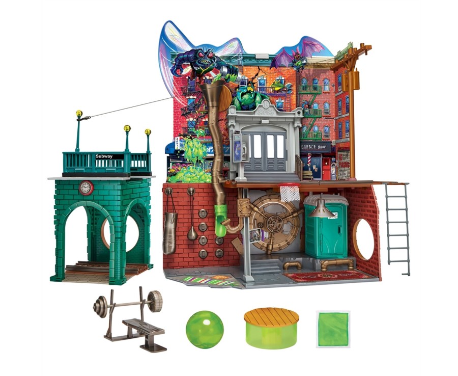 Toys Ken Black Toys | Tmnt - Mutant Mayhem Sewer Lair Playset