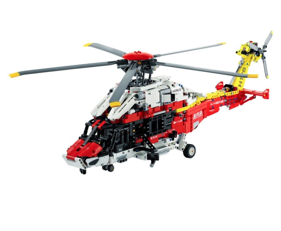 Toys Ken Black Toys | Lego 42145 Technic Airbus H175 Rescue Helicopter Toy Model