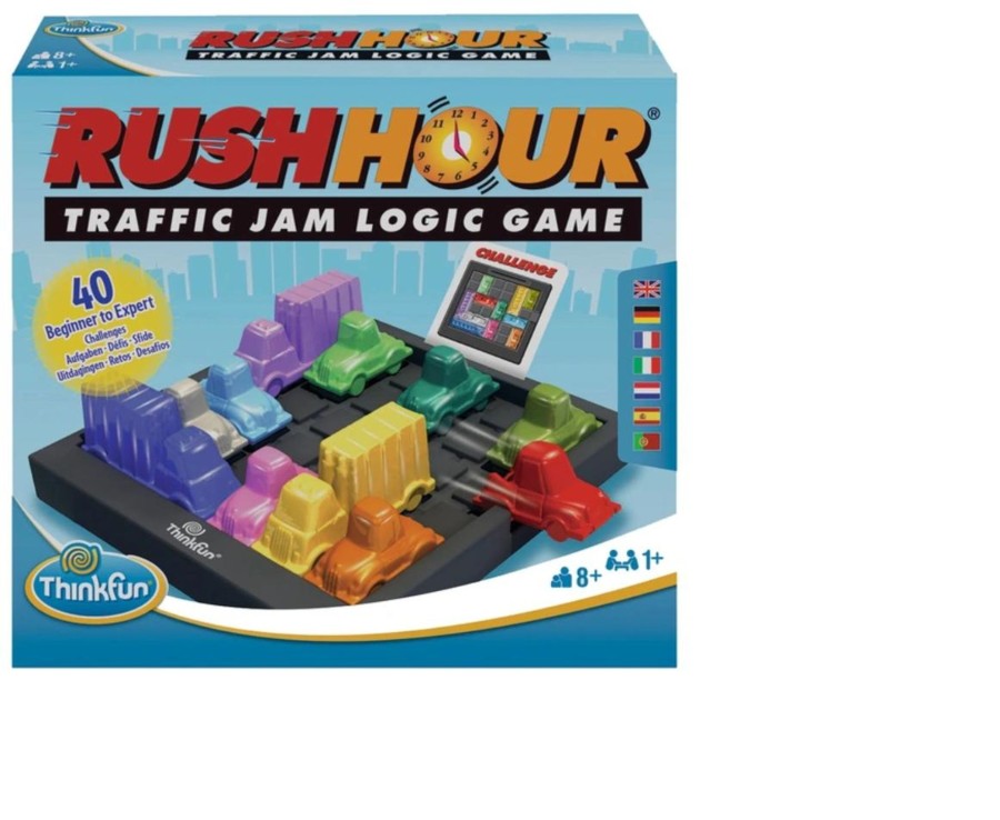 Learning & Education Ken Black Toys | Thinkfun Rush Hour - Traffic Jam Logic Game