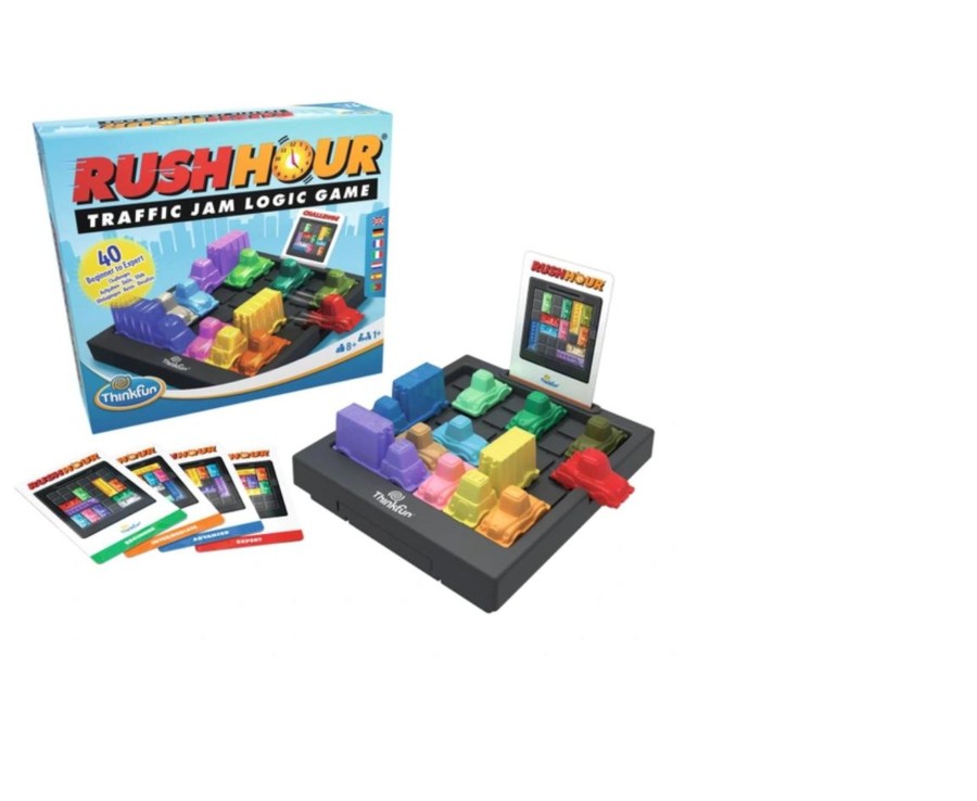 Learning & Education Ken Black Toys | Thinkfun Rush Hour - Traffic Jam Logic Game