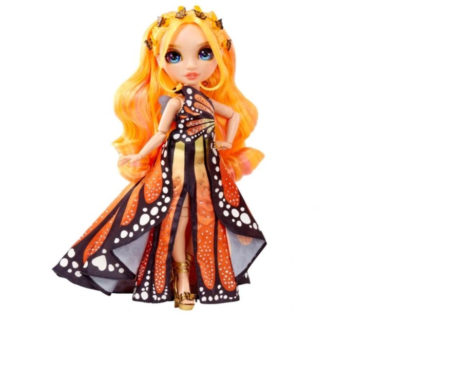 Toys Ken Black Toys | Rainbow High Fantastic Poppy Rowan Orange Doll Fashion Playset