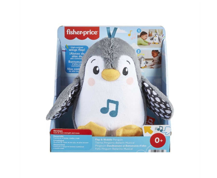 Baby Ken Black Toys | Fisher-Price Flap & Wobble Penguin