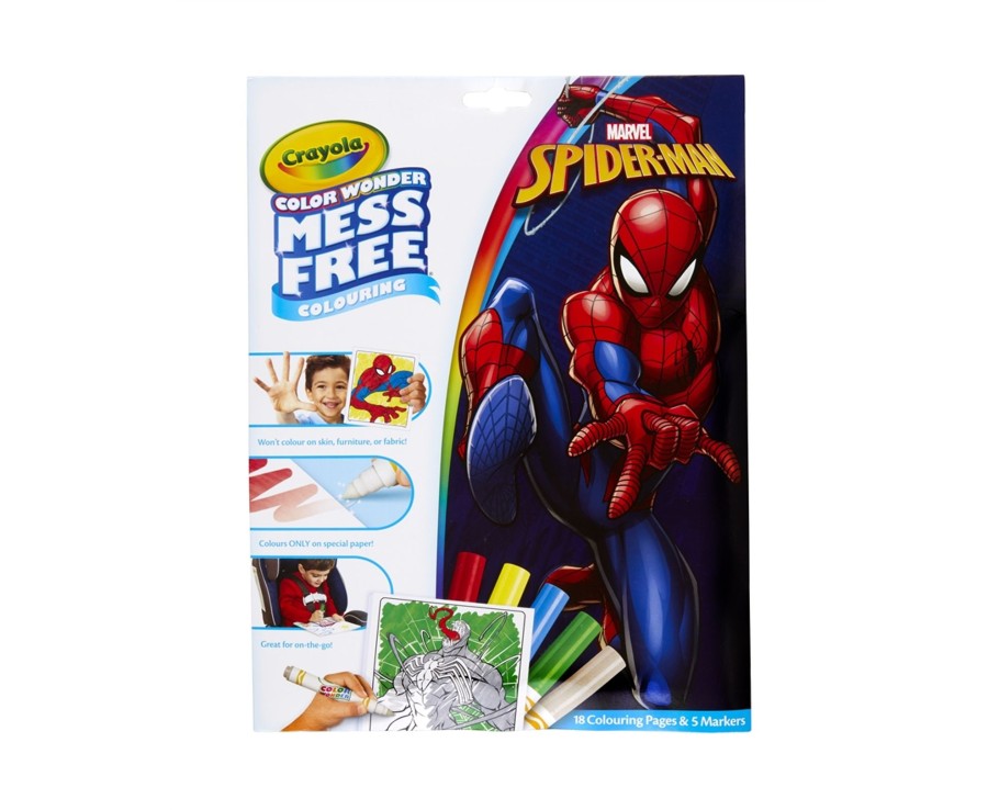 Learning & Education Ken Black Toys | Spiderman Colour Wonder